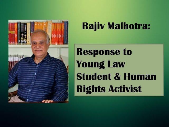 Response to Young Law Student & Human Rights Activist #2