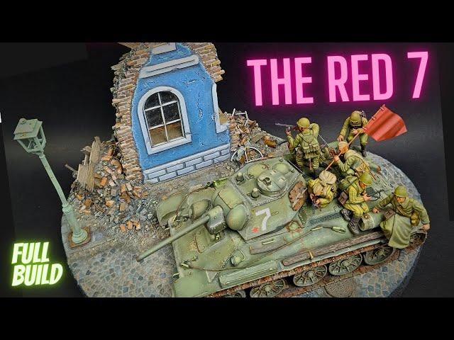 The Red 7 DIORAMA - FULL BUILD (1/35, Tamiya, Scratchbuild)