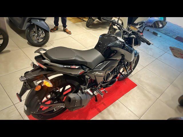 2024 New TVS Apache RTR 160 4V Black of Black  6 Big Update 