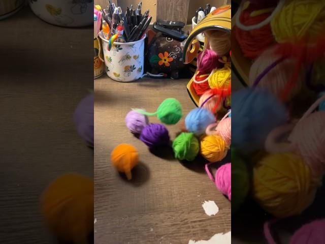 a beautiful yarn rainbow ️