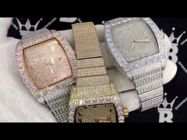 Custom Emperor CZ Iced Out Watch | Stainless Steel | Hip Hop Bling