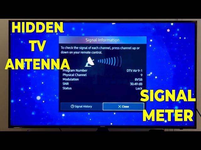 Samsung Smart TV Secret TV Antenna Signal Meter