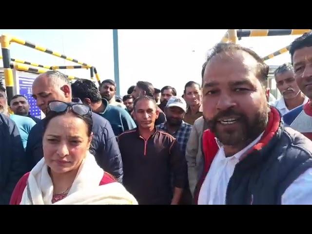 Protest by locals at Toll Plaza on Jammu's Ring Road