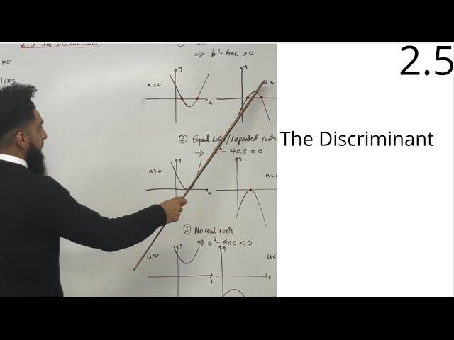 Edexcel AS Level Maths : 2.5 The Discriminant