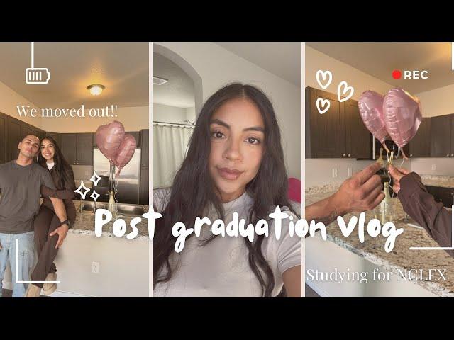 Post graduation vlog  Moving into my new home !!