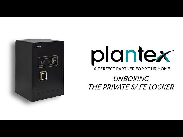 Plantex Digital Electronic Safe Locker for Home, Office, and Hotels with Secure Fingerprint Sensor