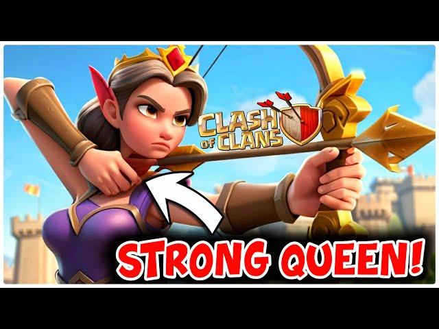 My Queen is Getting more and more power.Th14 F2P....(COC)