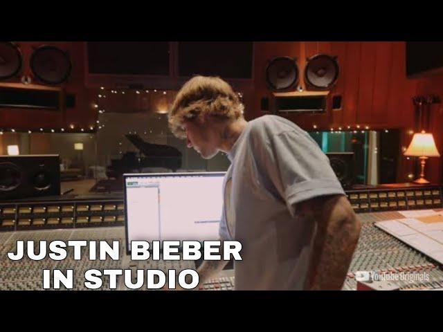 Justin Bieber In Studio