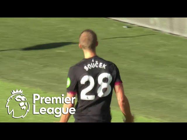 West Ham's Tomas Soucek nets equalizer v. Brentford | Premier League | NBC Sports