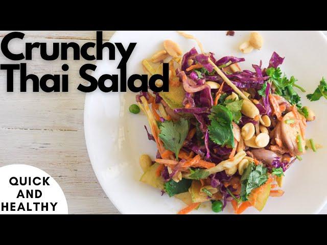 Crunchy Thai Salad with Peanut Butter Dressing | Thai Salad Recipe | The Physio Chef