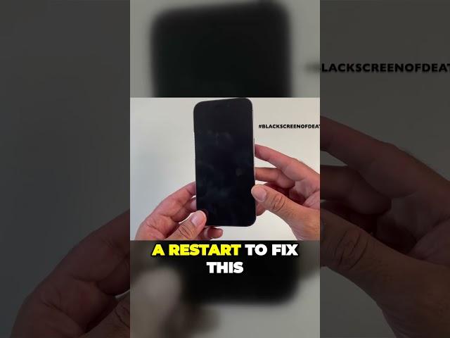 Fix Black Screen of Death on iPhone 13/14/15 (Pro / Max)