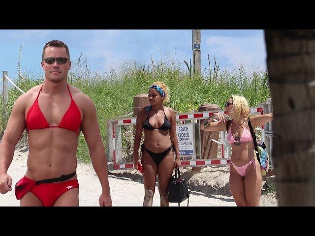 MAN WEARING BIKINI PRANK!