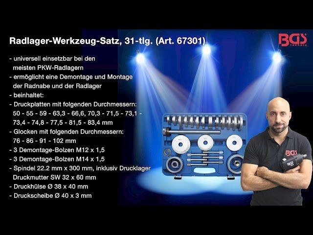 Tutorial: BGS technic Radlager Werkzeug Satz (Art 6730) - Bergische Innovations GmbH