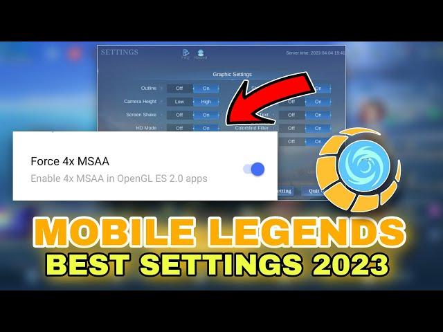 MOBILE LEGENDS BEST SETTINGS IN 2023 (New Update) | No Lag, Hang, FPS Drops 100% Working