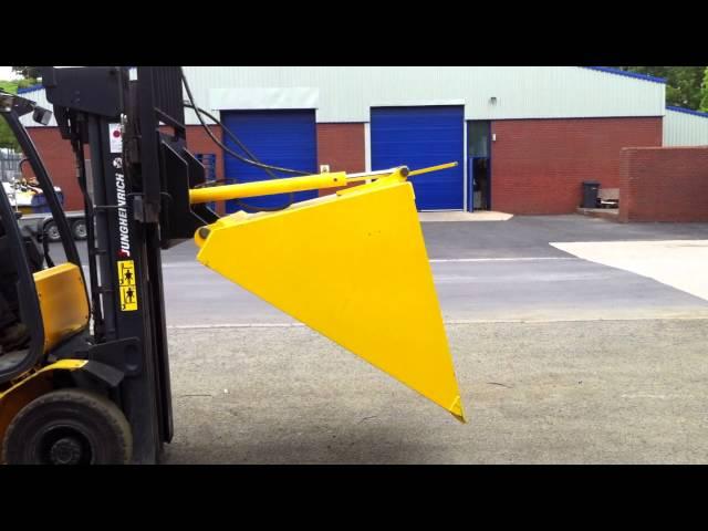 Carriage Mounted Hydraulic Scoop For Forklift