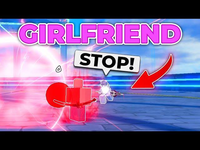 I TROLLED My GIRLFRIEND in Blade Ball