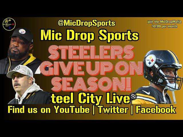 MIKE TOMLINS STEELERS GIVE UP ON SEASON! #steelers #NFL #afcnorth #chiefs #week17