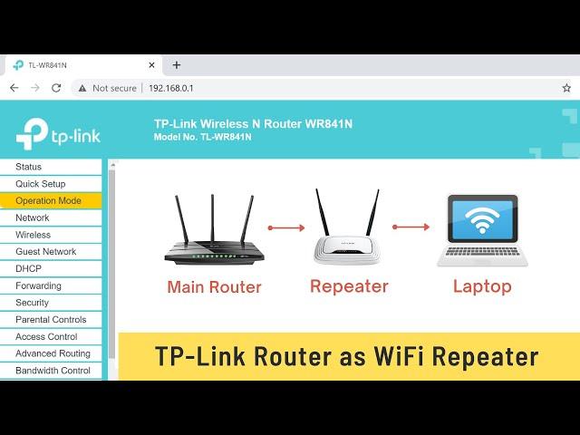 How to Use TP-Link Router as a WiFi Repeater [TL-WR841N]