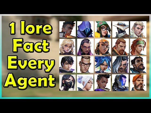 1 Lore Fact About Every Agent