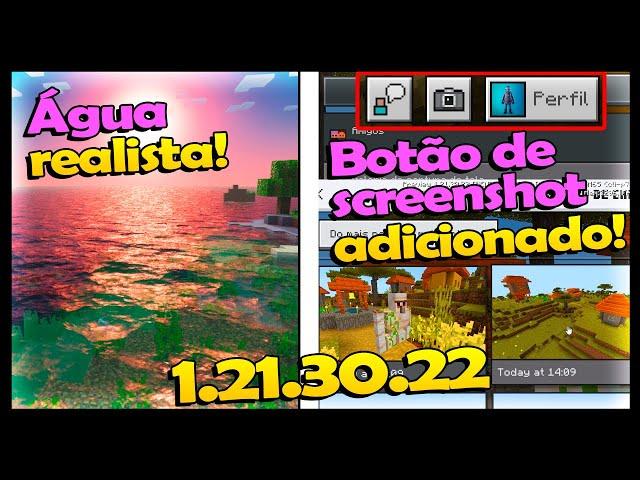 OLHA ISSO! ÁGUA REALISTA E COM MOVIMENTO NA NOVA ATUALIZAÇÃO DA BEDROCK!