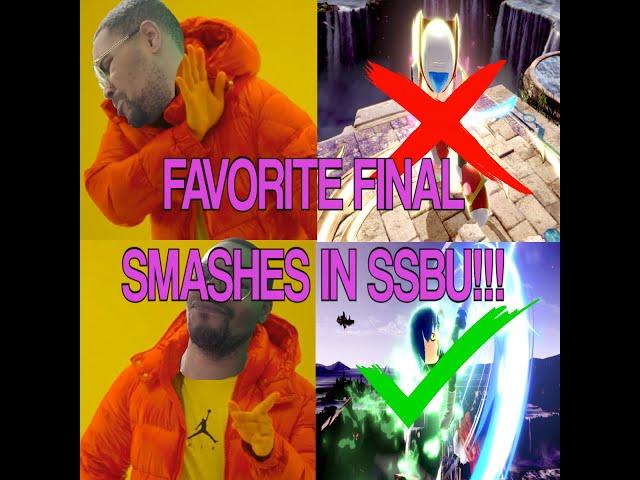 Smash Discussion | My favorite final smashes in Smash Ultimate!!