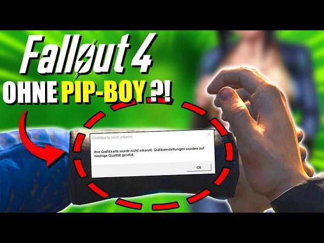 Kannst du FALLOUT 4 ohne PIP-BOY durchspielen?! (100% Bugfrei )