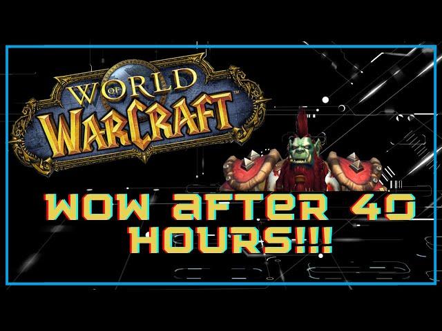 World of warcraft after playing for 40 hours