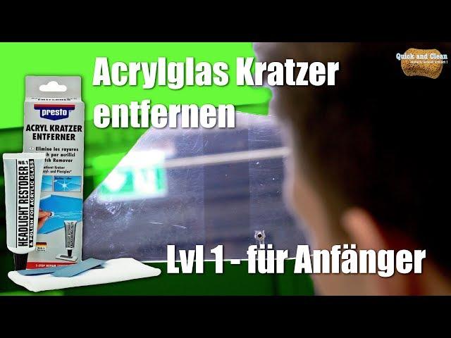 Acrylglas polieren | Produkttest Presto Acryl Kratzer Entferner | Lvl 1 - für Anfänger