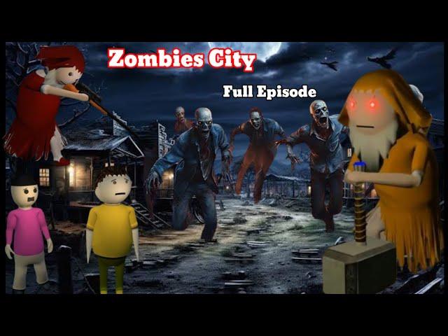 Gulli Bulli and Zombies City - All Parts | Zombies City Horror Story | Gulli Bulli Horror Story