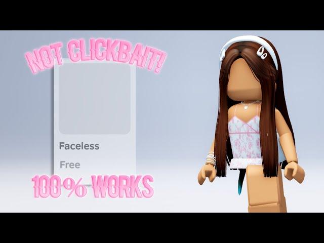 *REAL WAY* TO BE FACELESS ON ROBLOX FOR FREE (2024 Tutorial)