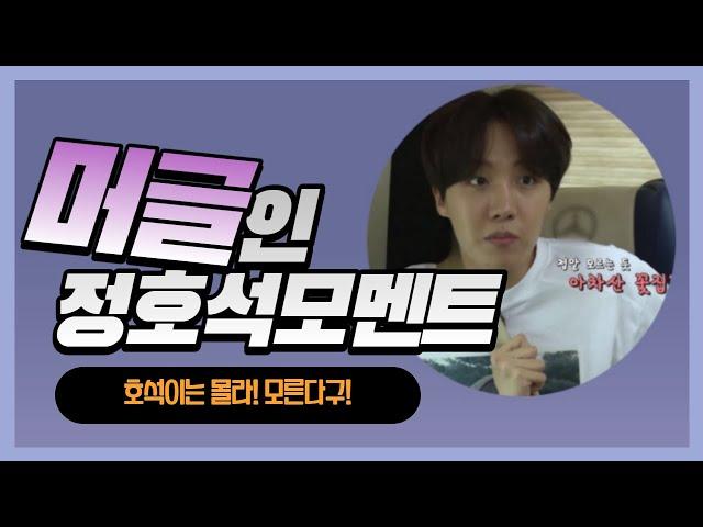 [방탄소년단(BTS)/제이홉(J-HOPE)] 정호석의 머글적 모멘트 모음