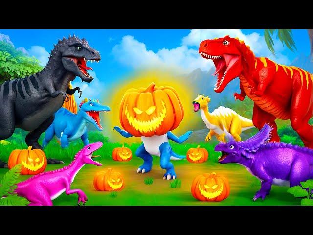 Epic Halloween Dinosaur Rampage: Jurassic Dinosaurs Attack and Rescue Adventure! Halloween 2024