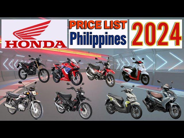 Honda Motorcycles Price List in Philippines 2024