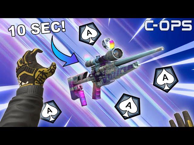 Sniper ACE in 10 SECONDS in Critical Ops RANKED!