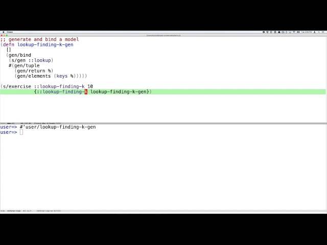 Clojure spec Screencast: Customizing Generators