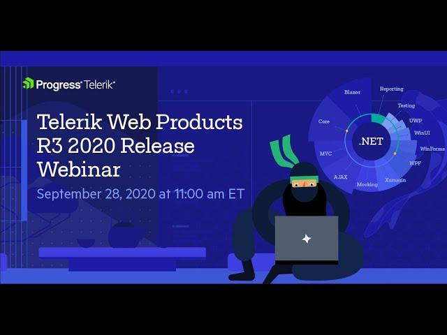 Telerik Web Products R3 2020 Release #twitch #stream