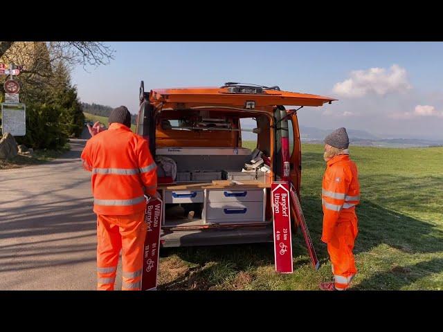 Signalisation von Velowanderrouten