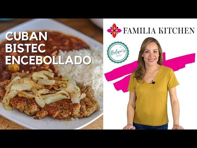 Cuban Bistec Encebollado - a Familia Kitchen and Belqui's Twist collaboration