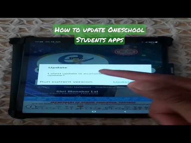 How to update Oneschool Student app