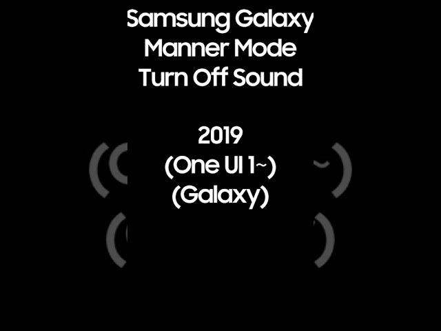 애니콜~갤럭시 매너모드 해제 알림 모음 (2005~2022) (Samsung Anycall, Galaxy Silent Mode Off Sound Collection)