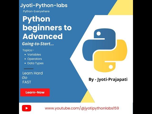 Python first class topics Variables| Operators | Data Types