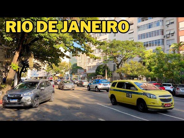 Friday Morning Through the Streets of Rio de Janeiro | Brazil【4K】2024