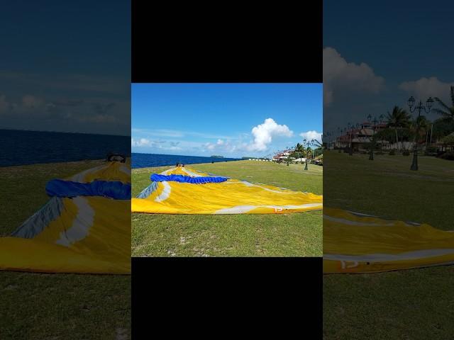 Drying a wet parasailor. #5yearsofsailing #parasailor #drying #raiatea #southpacific