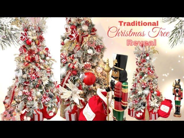 Traditional Red Christmas Tree | Christmas Decorating Ideas