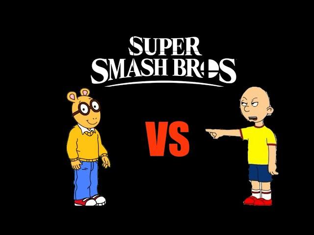 Arthur vs Caillou in Super Smash Bros Ultimate