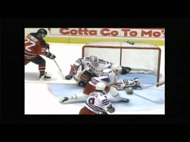 Mike Richter going ballistic and charging referee Bill McCreary (famous non call)