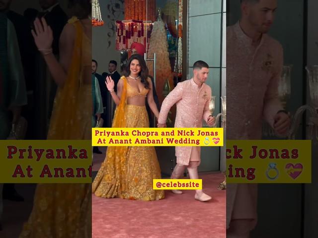 Priyanka Chopra and Nick Jonas At Anant Ambani Wedding #anantambani #anantambaniwedding