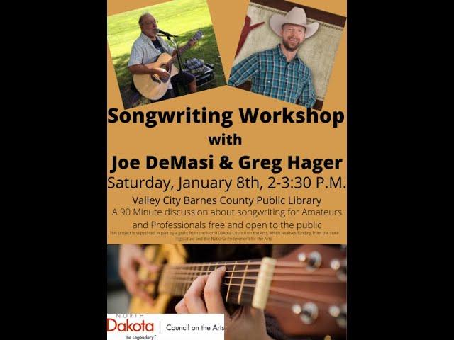 Song Writing Workshop with Greg Hager and Joe DeMasi