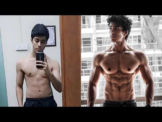 My 4 Year Natural Body Transformation (16-20) | Saket Gokhale #shorts