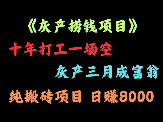 灰产 网赚项目 搬砖套利日赚8000的网络赚钱灰产平台 热门黑灰产项目最新教程（灰产阿斌）